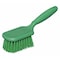Tough Guy 3 1/2 in W Scrub Brush, Stiff, 5 1/2 in L Handle, 4 1/4 in L Brush, Green, Plastic, 10 in L Overall 48LZ34 - alternate 1