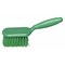 Tough Guy 3 1/2 in W Scrub Brush, Stiff, 5 1/2 in L Handle, 4 1/4 in L Brush, Green, Plastic, 10 in L Overall 48LZ34 - alternate 2