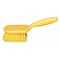 Tough Guy 3 1/2 in W Scrub Brush, Stiff, 5 1/2 in L Handle, 4 1/4 in L Brush, Yellow, Plastic 48LZ51 - alternate 2