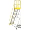Cotterman 102 in H Aluminum Rolling Ladder, 6 Steps, 500 lb Load Capacity WMXA06R37A3P3 - alternate 2