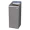 Rubbermaid Commercial 15 gal Rectangular Recycling Bin, Open Top, Gray, Steel, 1 Openings 1961615 - alternate 1