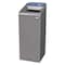 Rubbermaid Commercial 15 gal Rectangular Recycling Bin, Open Top, Gray, Steel, 1 Openings 1961616 - alternate 1
