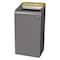 Rubbermaid Commercial 23 gal Rectangular Recycling Bin, Open Top, Gray, Steel, 1 Openings 1961626 - alternate 1