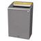 Rubbermaid Commercial 33 gal Rectangular Recycling Bin, Open Top, Gray, Steel, 1 Openings 1961505 - alternate 1