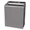 Rubbermaid Commercial 45 gal Rectangular Recycling Bin, Open Top, Gray, Steel, 1 Openings 1961507 - alternate 1