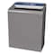 Rubbermaid Commercial 45 gal Rectangular Recycling Bin, Open Top, Gray, Steel, 1 Openings 1961509 - alternate 1