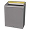 Rubbermaid Commercial 45 gal Rectangular Recycling Bin, Open Top, Gray, Steel, 1 Openings 1961682 - alternate 1