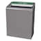 Rubbermaid Commercial 45 gal Rectangular Recycling Bin, Open Top, Gray, Steel, 1 Openings 1961683 - alternate 1