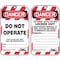 Condor Lockout Tag, Danger, Plastic, 3 1/4 in Width, 5 3/4 in Height, Write On Surface: Yes , 10 PK 48RU07 - alternate 1