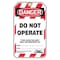 Condor Lockout Tag, Danger, Plastic, 3 1/4 in Width, 5 3/4 in Height, Write On Surface: Yes , 10 PK 48RU07 - alternate 2