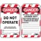 Condor Lockout Tag, Danger Do Not Operate, 3 1/4 in W x 5 3/4 in H ...