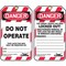 Condor Lockout Tag, Danger, Plastic, 3 1/4 in Width, 5 3/4 in Height, Write On Surface: Yes , 100 PK 48RU09 - alternate 1