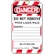 Condor Lockout Tag, Danger, Plastic, 3 1/4 in Width, 5 3/4 in Height, Write On Surface: Yes , 100 PK 48RU12 - alternate 2