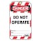 Condor Lockout Tag, Danger, Plastic, 3 1/4 in Width, 5 3/4 in Height, Write On Surface: Yes , 10 PK 48RU10 - alternate 4