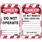 Condor Lockout Safety Tag, Danger Do Not Operate, Plastic, 3.25 in W x 5.75 in H, PK25 48RU11 - alternate 1