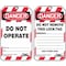 Condor Lockout Tag, Danger, Plastic, 3 1/4 in Width, 5 3/4 in Height, Write On Surface: Yes , 100 PK 48RU12 - alternate 1
