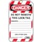 Condor Lockout Tag, Danger, Plastic, 3 1/4 in Width, 5 3/4 in Height, Write On Surface: Yes , 10 PK 48RU13 - alternate 3