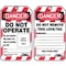 Condor Lockout Tag, Danger, Plastic, 3 1/4 in Width, 5 3/4 in Height, Write On Surface: Yes , 10 PK 48RU13 - alternate 1