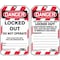 Condor Lockout Tag, Danger, Locked Out Device, Plastic, Write-On ...