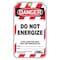 Condor Lockout Tag, Danger, Plastic, 3 1/4 in Width, 5 3/4 in Height, Write On Surface: Yes , 10 PK 48RU19 - alternate 2