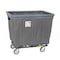 R&B Wire Products Vinyl Basket Truck with Air Cushion Bumper and Steel Base, 16 Bushel, Gray 416SOBC/GRY - alternate 1