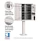 Salsbury Industries Cluster Box Unit, White, Powder Coated, 13 Doors, Pedestal, 2 Type 3312WHT-U - alternate 3