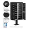 Salsbury Industries Cluster Box Unit, Black, Powder Coated, 14 Doors, Pedestal, 4 Type 3313BLK-U - alternate 2