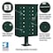 Salsbury Industries Cluster Box Unit, Green, Powder Coated, 14 Doors, Pedestal, 4 Type 3313GRN-U - alternate 2