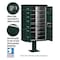 Salsbury Industries Cluster Box Unit, Green, Powder Coated, 14 Doors, Pedestal, 4 Type 3313GRN-U - alternate 3