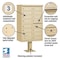Salsbury Industries Cluster Box Unit, Beige, Powder Coated, 14 Doors, Pedestal, 4 Type 3313SAN-U - alternate 2