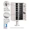 Salsbury Industries Cluster Box Unit, White, Powder Coated, 14 Doors, Pedestal, 4 Type 3313WHT-U - alternate 2