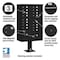 Salsbury Industries Cluster Box Unit, Black, Powder Coated, 18 Doors, Pedestal, 3 Type 3316BLK-U - alternate 2
