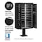 Salsbury Industries Cluster Box Unit, Black, Powder Coated, 18 Doors, Pedestal, 3 Type 3316BLK-U - alternate 3