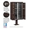 Salsbury Industries Cluster Box Unit, Bronze, Powder Coated, 18 Doors, Pedestal, 3 Type 3316BRZ-U - alternate 2