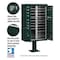 Salsbury Industries Cluster Box Unit, Green, Powder Coated, 18 Doors, Pedestal, 3 Type 3316GRN-U - alternate 3
