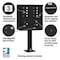 Salsbury Industries Cluster Box Unit, Black, Powder Coated, 10 Doors, Pedestal, 1 Type 3308BLK-U - alternate 2