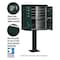 Salsbury Industries Cluster Box Unit, Green, Powder Coated, 10 Doors, Pedestal, 1 Type 3308GRN-U - alternate 2