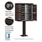 Salsbury Industries Cluster Box Unit, Bronze, Powder Coated, 13 Doors, Pedestal, 2 Type 3312BRZ-U - alternate 2