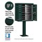 Salsbury Industries Cluster Box Unit, Green, Powder Coated, 13 Doors, Pedestal, 2 Type 3312GRN-U - alternate 2