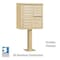 Salsbury Industries Cluster Box Unit, Beige, Powder Coated, 13 Doors, Pedestal, 2 Type 3312SAN-U - alternate 1