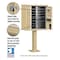 Salsbury Industries Cluster Box Unit, Beige, Powder Coated, 13 Doors, Pedestal, 2 Type 3312SAN-U - alternate 2