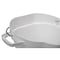 Vikan 5 1/4 gal Round Bucket, 15 in H, 14 1/8 in Dia, White, Polypropylene/Stainless Steel 56925 - alternate 3