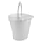Vikan 5 1/4 gal Round Bucket, 15 in H, 14 1/8 in Dia, White, Polypropylene/Stainless Steel 56925 - alternate 2