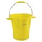 Vikan 5 1/4 gal Round Bucket, 15 in H, 14 1/8 in Dia, Yellow, Polypropylene/Stainless Steel 56926 - alternate 1