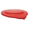 Vikan Round Pail Lid, 14 39/64 in Dia, Red, Polypropylene 56934 - alternate 1