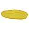 Vikan Round Pail Lid, 14 39/64 in Dia, Yellow, Polypropylene 56936 - alternate 2