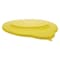 Vikan Round Pail Lid, 14 39/64 in Dia, Yellow, Polypropylene 56936 - alternate 1