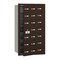 Salsbury Industries Mailbox, Bronze, Powder Coated, 20 Doors, Recessed, 4B+, USPS 3621ZFU - alternate 1
