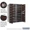 Salsbury Industries Mailbox, Bronze, Powder Coated, 20 Doors, Recessed, 4C, USPS 3711D-20ZFU - alternate 2