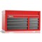 Proto 550S Series Top Chest, 8 Drawer, Red/Gray, Steel, 50 in W x 25-1/4 in D x 27 in H J555027-8SG - alternate 1